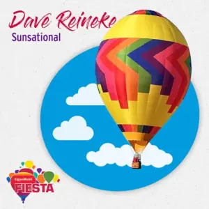 A colorful hot air balloon floats against a blue sky image. Text reads