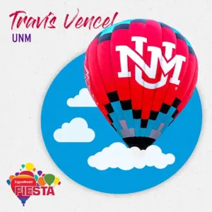 A red hot air balloon with