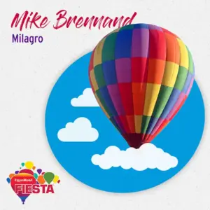 A colorful hot air balloon illustration, surrounded by clouds, featuring