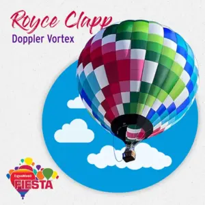 A colorful hot air balloon labeled