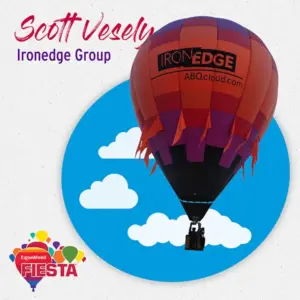 A hot air balloon with