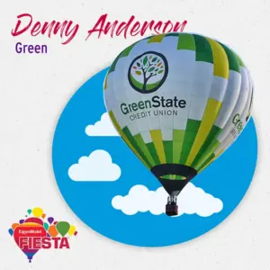 A colorful hot air balloon with