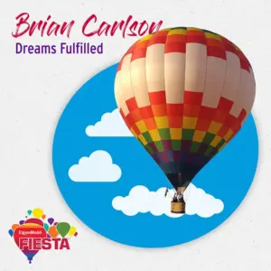 A colorful hot air balloon with