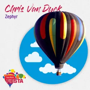 A colorful hot air balloon floats in the sky.