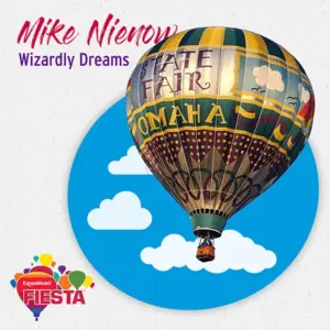 Colorful hot air balloon with