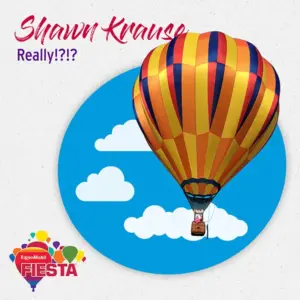 Brightly colored hot air balloon with