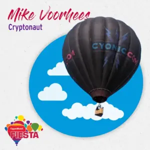 A black hot air balloon with