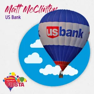 A colorful hot air balloon with