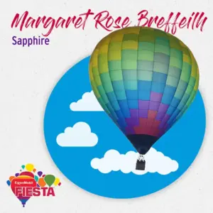 A colorful hot air balloon labeled