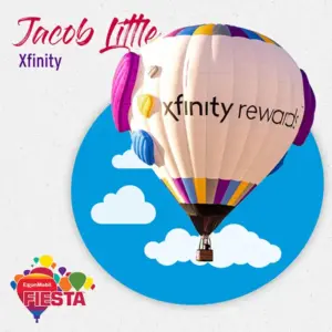 A colorful hot air balloon with