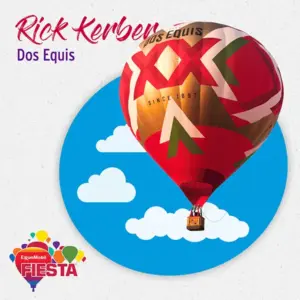 A colorful hot air balloon labeled