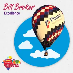 A hot air balloon with